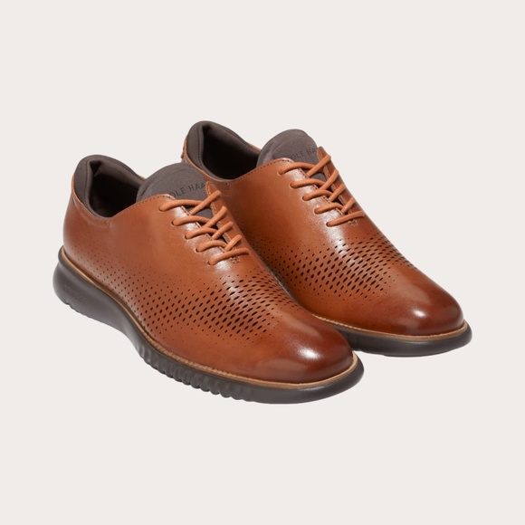 Men\'s Cole Haan 2.Zerogrand Laser Wingtip Ox in British Tan. C25351 main image 4